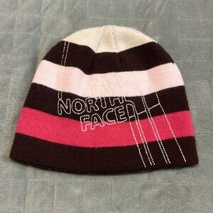 The North Face Knit Winter Hat, Cap, Pink, Brown, One Size Fits Most